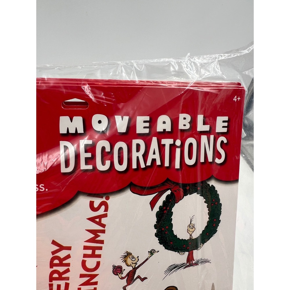 Hallmark Dr Seuss The Grinch Moveable Stickers Decorations Merry Grinchmas 2012 - Picture 3 of 8